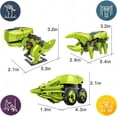 thumbnail image 4 of Juguetes de Dinosaurio Robot Solar 3 en 1 Robot de Dinosaurio Kits de Juguetes Educación Científica Juguetes para Niños de 8 a 12 Años, 4 of 8