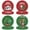 Style A(4 patterns), variant on Tumao 9 inch Christmas Plates Set Christmas Party Supplies Decorations, Red Green Merry Christmas Party Tableware Set for Family, 60 Pcs