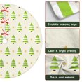 thumbnail image 6 of 48 Inch Christmas Tree Skirt – Velvet Plush Tree Mat, Soft Thickened Polyester with Red Ties, Single-Sided Printing, Available in 30in/36in/48in, Perfect for Holiday Xmas Tree Decoration, 6 of 7