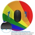 thumbnail image 3 of Pride Rainbow Flag Small Round MousePad 7.9x7.9 Inches Non-Slip Rubber Base MousePad for Office Laptop Computer, 3 of 6