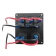 thumbnail image 4 of Panel de interruptores de balancín de 3 pandillas a prueba de agua 3 voltímetro dc 12v doble, 4 of 9