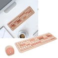 thumbnail image 1 of Keyboard Mouse Combo, 2.4GHz 110 Keys Wireless Keyboard Set Retro Style  for Office, 1 of 7
