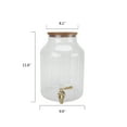 thumbnail image 5 of Better Homes & Gardens 2-Gallon Clear Tritan Plastic Beverage Dispenser with Acacia Wood Lid and Stainless Steel Spigot, 5 of 5