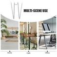 thumbnail image 2 of 20pcs Stainless Steel Fabric Panel Wall Wire Hooks Picture Hangers (Silver), 2 of 9