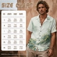 thumbnail image 4 of FOR U DESIGNS Green Tree Floral Ink Print Couple Shirts and Dress Matching Outfit Linen-Style Flowy Womens Sleeveless Sundress with Pocket Casual Mens Buttons Shirt, 4 of 7