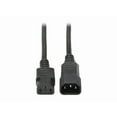 thumbnail image 3 of Tripp Lite Model P004-005-13A 5 ft. Black 16AWG SJT, 13A, 100-250V IEC-320-C14 to IEC-320-C13 Power Cord Male to Female, 3 of 8