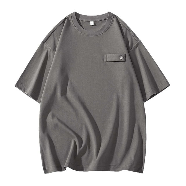 Birdeem T-Shirt de Sport Entraînement Physique pour Hommes, Design Personnalité Couleur Unie, Manches Courtes, Col Rond