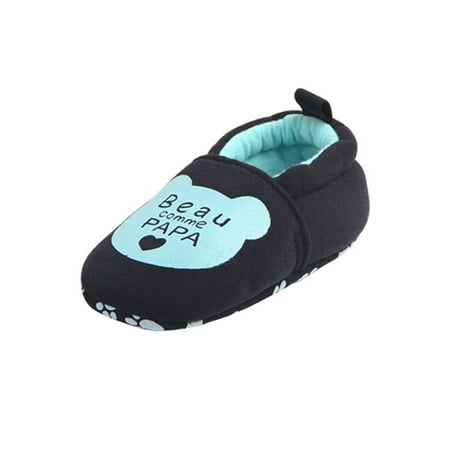 

Kids Shoes Size 12 Lovely First Walkers Round Toe Flats Soft Slippers Toddler Sneakers Black