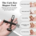 thumbnail image 4 of 5 in 1 Nail Magnet Tool, Upgraded Nail Magnet Pens with Silicone Protective Case, Multi-Function Magnet Stick 3D Magnetic Cat Eye Gel Polish Nail Art, for Salon, Studio or Home, 4 of 14