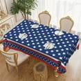thumbnail image 6 of Red White Blue Dining Tablecloth Table Cover For Outdoor Dining Patriotic Stars, 6 of 12