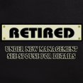 thumbnail image 3 of CafePress - Funny Retirement Gift, Retired Men's Dark Pajamas - Men's Dark Loose Fit Cotton Pajama Set, 3 of 7