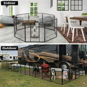 BestPet Dog Playpen Pet Dog Fence 40Height 8 Panels Metal Dog Pen