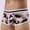 30-Pink, variant on YWDJ Mens Boyshorts Underwear Cotton Breathable Lightweight No Show Mens Color Stripe Briefs Fashion Underwear Personalized Mid-waist Hoop Panties Buttock Covering Briefs Purple L