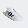 thumbnail image 3 of Tenis Adidas Grand Court Blanco Niño Escolar con Velcro de Cuero, 3 of 5
