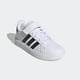 thumbnail image 3 of Tenis Adidas Grand Court Blanco Niño Escolar con Velcro de Cuero, 3 of 5
