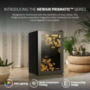 Newair Prismatic Series 85 Can Stainless Steel Door Beverage Refrigerators, Hexacolor