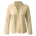 thumbnail image 6 of iHPH7 Open Front Blazer for Women Fall Business Outfits for Women Blazer Jackets for Women Fall Jackets for Women Fall Clothes for Women Fall Office Outfits for Women Khaki S, 6 of 7