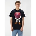 thumbnail image 1 of Ropa de exterior para hombre, camiseta divertida con cara de manzana "I Asf Apple", camiseta para hombre, camisetas de ocio, 1 of 6