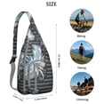 thumbnail image 3 of Classic Bohemian Sling Backpack - Timeless Paisley Print Shoulder Bag, Multi-Functional Pack for Cycling & Hiking, 3 of 4