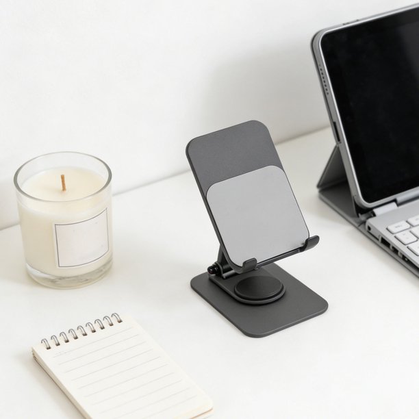 unbranded Soporte Ajustable Para Y Tablet Con Plegable Y Rotación Para Escritorio Moderno