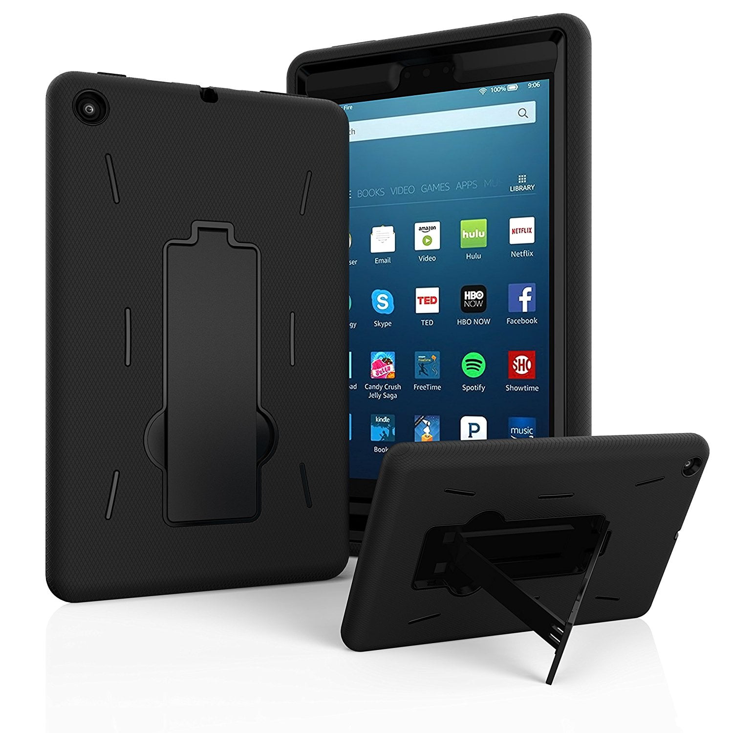 Epicgadget Case For Fire Hd 8 8th And 7th Generation 18 And 17 Release Amazon Fire Hd 8 Heavy Duty Hybrid Case Cover With Kickstand For Fire Hd 8 And 1 Fire