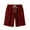 Men Wine Shorts, variant on HAPIMO Mens Trends Swim Trunks Solid Color Print Trousers Board Shorts Cotton Linen Elastic Drawstring Bathing Suits Holiday Beach Pants Summer Swimwear Blue L