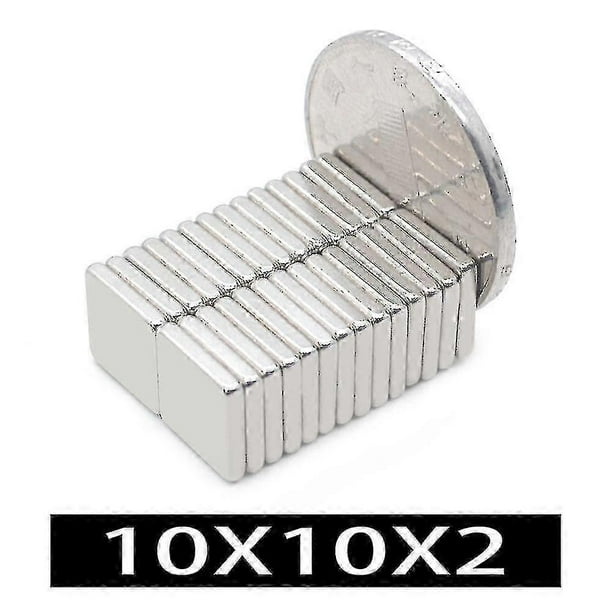 5~5000pcs 10x10x2 Neodymium Magnet 10*10*2 Ndfeb Magnets Block Super Powerful Strong Permanent Magnetic Imanes Block Magnet New