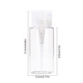 thumbnail image 3 of Transparent Press Bottle Makeup Remover Lotion Nail Polish Remover Press Bottle Travel Portable, 3 of 6