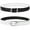 Black/White, variant on Falari Reversible Buckle Fashion Genuine Leather Belt For Women Youth Kids Girl and Boy