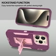 thumbnail image 4 of CoverON For Apple iPhone 15 Pro Case, Military Grade Heavy Duty Full Body Phone Kickstand Cover, Violet Purple, 4 of 8