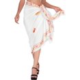 thumbnail image 2 of HAPPY BAY Women's Beachwear Summer Beach Wrap Bikini Wraps Sarong Skirt Swimwear Coverups Bathing Suit Swim Cover ups for Women One Size Frost, Floral Embroidery, 2 of 4