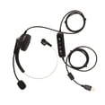 thumbnail image 1 of Telephone Headset, Noise Reduction USB Monaural Headset Mic Mute Lightweight Comfortable  For Home For Call Centers, 1 of 8