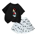 thumbnail image 4 of Conjunto de 2 piezas de camiseta de algodón para niños de Mickey de Disney, falda tutú de princesa de ballet esponjosa, falda de encaje para fiesta de cumpleaños de niña, 4 of 4