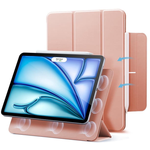 Funda ESR para iPad Air M3/M2 de 11 pulgadas (2025/2024), color oro rosa