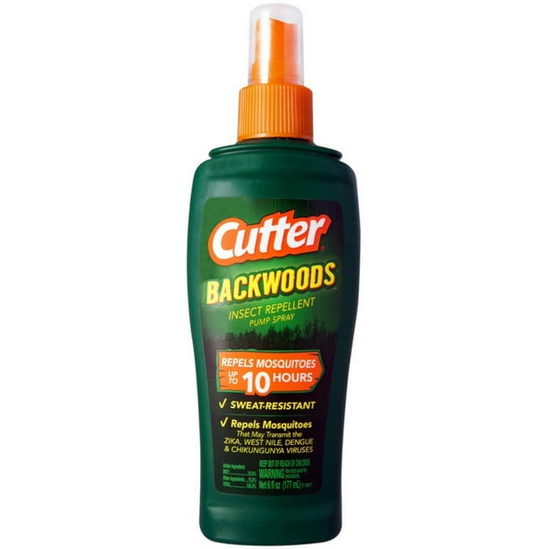 Cutter Backwoods Insect Repellent, Pump Spray, 6fl oz