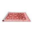 thumbnail image 2 of Ahgly Company Machine Washable Indoor Square Oriental Red Traditional Area Rugs, 6' Square, 2 of 4
