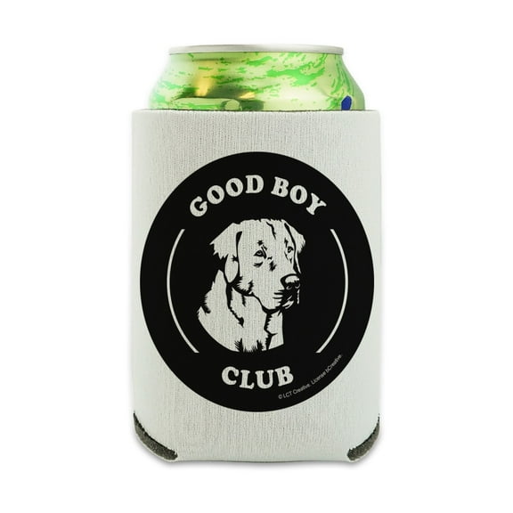 Good Boy Club Dog Funny Humor Can Cooler - Drink Sleeve Hugger Collapsible Insulator - Beverage Insulated Holder