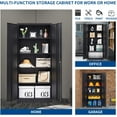 thumbnail image 6 of STANI Metal Storage Cabinet, 71” Tall Steel Cabinets with Locking Door and 4 Adjustable Shelves, Steel Classic Storage Cabinet for Home, School, Office, Garage, 6 of 7