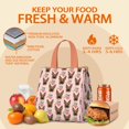 thumbnail image 5 of German Shepherd with Roses Insulated Lunch Bag for Women & Adults,Large Portable Soft Cooler Lunch Bag,Thermal Food Storage Tote with Pearl Cotton,8.66L,8.75x5.75x9.5 Inch, 5 of 6