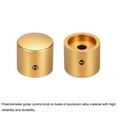 thumbnail image 4 of Uxcell 3 Pcs Aluminium Potentiometer Knobs, 1/4" (6mm) Universal Volume Tone Control Knobs for Guitar, Bass, 15/16" Gold, 4 of 7