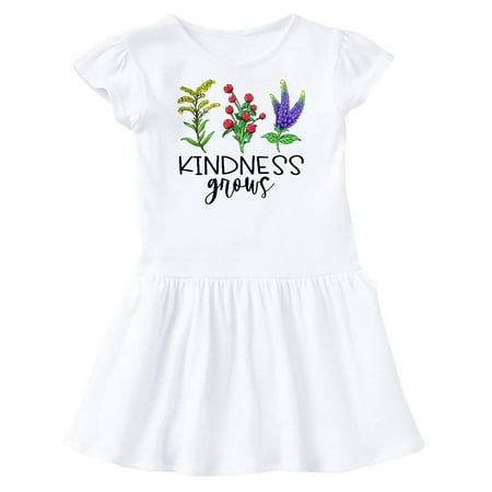 

Inktastic Kindness Grows Wildflowers Gift Toddler Girl Dress