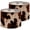 Color 1, variant on Linen Drum Lamp Shades cow leather brown spots light beige 13" x 13" x 10" Lampshade for Table Lamps Floor Lamps Lamp Shade Replacement Easy Assembly Required