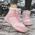 thumbnail image 6 of Mens Womens Snow Boots Winter Barefoot Shoes Warm Fur Lined Short Ankle Booties Outdoor Anti-Slip Wide Toe Box Walking Winter Shoes, 6 of 12