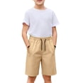 thumbnail image 5 of UACY Athletic Shorts for Boys Wide Leg Elastic Waist Basketball Shorts Running Loose Casual Pocket Knee Length Pants, 5 of 8