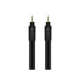 thumbnail image 3 of Monoprice Audio Cable - 35 Feet - Black | Premium 3.5mm Stereo Male to 3.5mm Stereo Male 22AWG, Gold Plated, 3 of 6