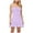 Purple, variant on Fashion Beach Dresses for Womens 2026 Summer Plus Size Casual Sleeveless Solid Color Camis Backless High Waist Mini Dress