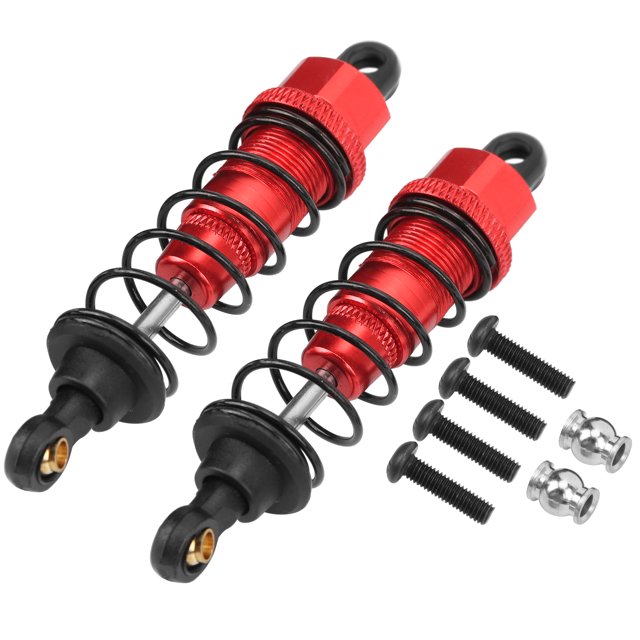 Amortiguador RC de aleación de aluminio de 82mm, piezas de mejora para Tamiya CC01 CC02, 2 uds.