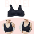 thumbnail image 6 of BIMEI Lace Bralettes for Women Mastectomy Bra Breast Prosthesis with Pockets Wirefree Comfort Everyday Bra,Black,L, 6 of 7