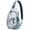 Artistic Ink S, variant on Alpaca Face Sling Backpack, Cute Llama Cartoon Print Crossbody Bag, Adorable Funny Kawaii Pattern for Outdoor Enthusiasts and Travelers