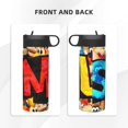 thumbnail image 4 of Lsque Sml Jeffy Pattern 18oz Sports Insulated Kettle With Straw Insulated Water Bottle Insulated Tumbler For Men Womans Sports Insulated Kettle, 4 of 8